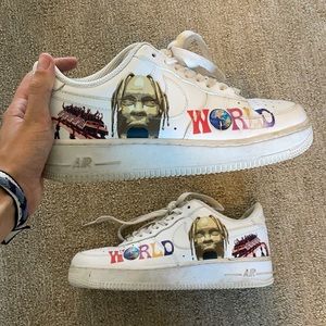 CUSTOM astro world air force ones